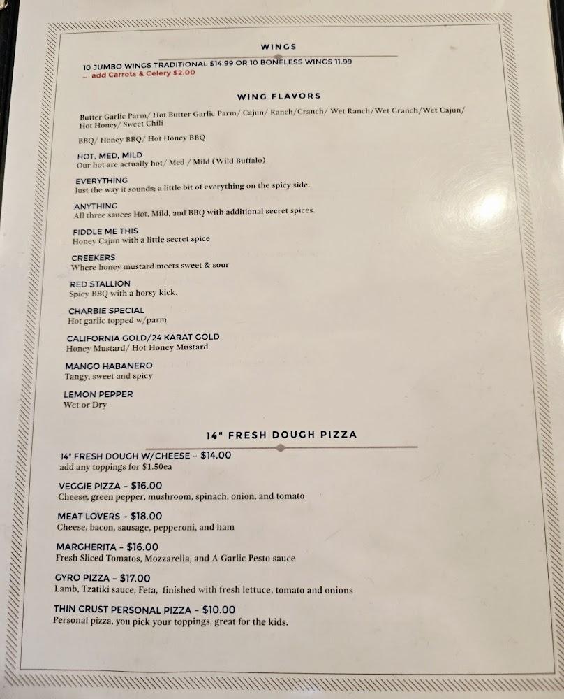 Fiddle Inn Menu image 2